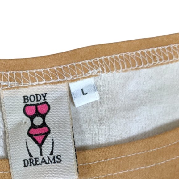 Vintage/Retro Body Dreams Bikini Body White T-Shirt Patriotic Flag Funny - Large - Picture 11 of 13